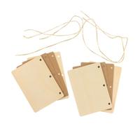 SMASOLO Libros de Votos Matrimoniales de Madera Reciclada Papel Kraft Beige 2 Juegos 4 Unidades para Manualidades y Decoración de Bodas Accesorios Rústicos para Ceremonia y Fotografía