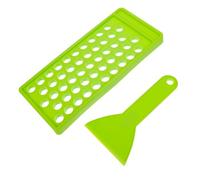 SMASOLO Molde para Rellenar Bálsamo Labial con Bandeja para Tubos Espátula Verde Kit Elaboración Labios DIY para Creaciones Caseras