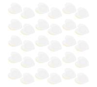 SMASOLO Parches de Aceite de Ricino sin Lavado 50 Unidades, Envolturas Adhesivas Forma de Corazón 7x7 Cm, Algodón Orgánico No Tejido Transpirable, Antifugas para Abdomen,