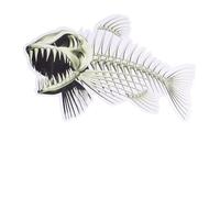 SMASOLO Pegatinas 3D de Espina de Pescado 2 Piezas Calcomanías de Pesca Coloridas para Coche y Barco Adhesivas Resistentes para Superficies Lisas Accesorio Decorativo Automotor