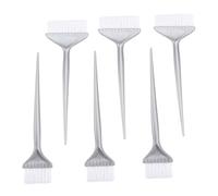 SMASOLO Peines y Pinceles para Teñir Cabello 6 Piezas Tamaño Pequeño y Grande 5 Cm y 7 Cm, Set Profesional Cerdas Extra Suaves Plata, Aplicador para Salón y Uso Doméstico