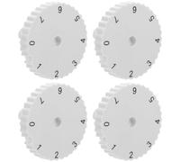 SMASOLO Perilla de Ajuste de Temperatura para Refrigerador 7 Posiciones Dial de Control Mecánico Repuesto 4 Unidades Compatible Termostato Frigorífico Control Preciso para Congelador y