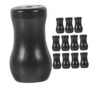 SMASOLO Pomos De Repuesto para Cordón De Persianas 12 Unidades PVC Negro Accesorios Cortinas Tiradores Cordón Domésticos para Reparación y Decoración Interior Hogar