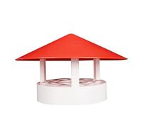 SMASOLO Protector Antilluvia para Chimenea en Pvc Resistente, Tapa Ventilación 110-160 Mm, Sombrerete Práctico para Conductos y Embudos de Humo, Cubierta para Lluvia y Nieve