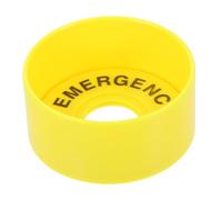 SMASOLO Protector para Botón de Parada de Emergencia con y Señal de Advertencia Instalación Rápida sin Herramientas Protección para Equipos Industriales