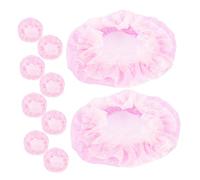 SMASOLO Redecillas Para Moños 10 Piezas Color Rosa Suave Malla Invisible Para Moño De Bailarina Niñas Accesorios Para Danza