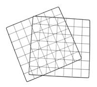 SMASOLO Rejilla Metálica de Pared Negra 35X35 CM sin Taladro Panel Doble para Colgar Fotos y Organizar Montaje Fácil sin Clavos para Dormitorio Cocina y Baño Almacenamiento Práctico y