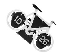 SMASOLO Reloj de Mesa Vintage Estilo Bicicleta Blanco Diseño Ingenioso para Decoración Sobremesa y Confiable