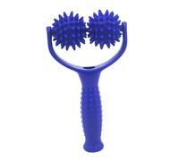 SMASOLO Rodillo de Masaje Manual con Púas para Alivio Profundo de Músculos Diseño Portátil Plástico Azul para Atletas Oficina y Viajeros