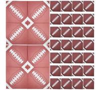 SMASOLO Servilletas Desechables de Papel Estampado de Rugby, 48 Unidades, Tamaño Almuerzo, Decoraciones para Fiestas Deportivas y Cumpleaños, Absorbentes y Resistentes para