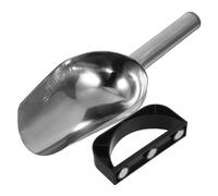 SMASOLO Set De Hielo Set Cuchara De Hielo Grande Cucharada De Cucharas De Helado Cucharada De Comida Seca Pala Con Soporte Acero Inoxidable