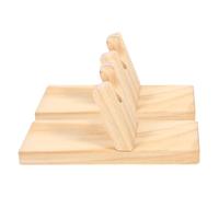 SMASOLO Soporte de Pegamento Caliente 2 Unidades Base de Madera Duradera para Manualidades Diy, Estante Organizador Práctico para Herramientas de Pegamento Termofusible