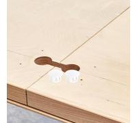 SMASOLO Tapones de Plástico Blancos para Agujeros de 14 MM 100 Unidades Tapas Redondas Decorativas para Tornillos y Extremos de Varillas Accesorios para Muebles y Mejoras del Hogar