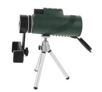 SMASOLO Telescopio Monocular Portátil 80X100 para Senderismo y Observación de Aves Monocular de Mano Resistente Color Verde Militar Compatible Smartphone Adecuado para Acampada y Viajes