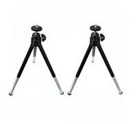 SMASOLO Trípode Telescópico para Teléfono Móvil 2 Segmentos Mini, Soporte Multiposición, 2 Unidades, Color Negro, para Fotografía De Escritorio y Transmisión Móvil, Uso Profesional y Personal