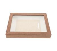 SMASOLO Vitrina para Medallas Deportivas de 7 Pulgadas Marco para Fotos Diseño Hueco 3D Color Café Soporte para Exhibir y Almacenar Premios Deportivos y Trofeos