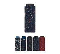 SMATI Mini paraguas plegable compacto - Tamaño de bolsillo 18cm, a prueba de viento, 200g ultraligero, manual, Paraguas de viaje, Paraguas de mujer, KITE-FLYER AZUL