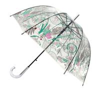 SMATI Paraguas de varilla transparente - resistente al viento - Jaula para pájaros Cúpula transparente, M