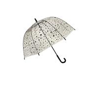 SMATI SMARTBULLE Paraguas burbuja infantil transparente - Borde reflectante : A prueba de viento; Diámetro=71cm; Apertura manual; Paraguas para niña; Diseño: Estrellas azules