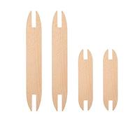 Smavles madera para telar a mano agujas de ganchillo de madera con palillo de madera y peine de madera para manualidades de punto (4PC) (4pc)