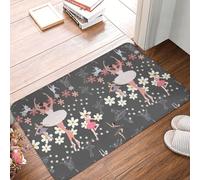 SMAZDFXX Alfombra de Bailarina de Ballet, Bonita Alfombra Antideslizante, Ideal para Cocina, Sala de Estar, habitación Infantil, guardería, decoración del hogar, Regalos de 16 x 24 Pulgadas