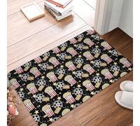 SMAZDFXX Alfombra de Suelo con diseño de Palomitas de maíz, Antideslizante, Ideal para Cocina, Sala de Estar, habitación Infantil, decoración del hogar, Regalos, 16 x 24 Pulgadas