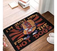 SMAZDFXX Alfombra para el Suelo con diseño de Perritos Calientes, Antideslizante, Ideal para Cocina, Sala de Estar, habitación Infantil, guardería, decoración del hogar, Regalos, 16 x 24 Pulgadas