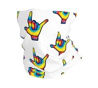 SMAZDFXX Bandana/cache-cou/masque facial en langue des signes américaine « Je t’aime » pour hommes et femmes
