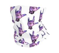 SMAZDFXX Bandana/cache-cou/masque facial en langue des signes américaine « Je t’aime » pour hommes et femmes