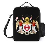 SMAZDFXX Bolsa de almuerzo térmica pequeña de la Orden del Santo Sepulcro, reutilizable, para viajes, oficina y trabajo.