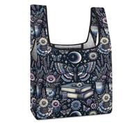 SMAZDFXX Bolsa de compras plegable con diseño de mariposa nocturna, color rojo camuflaje, reutilizable, ideal para el mercado, viajes y acampadas.