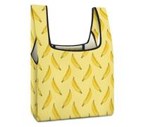 SMAZDFXX Bolsa de compras plegable con diseño de perro Banana-1, reutilizable, ideal para el supermercado, viajes y acampadas.