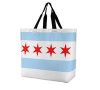 SMAZDFXX Bolsa de compras reutilizable con la bandera de Puerto Rico, ligera y de gran capacidad, para hombre y mujer, Design-19