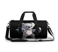 SMAZDFXX Bolsa de gimnasio pequeña con diseño de koala en levantamiento de pesas, bolso de mano deportivo con correa para el hombro para hombres y mujeres