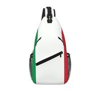 SMAZDFXX Bolso bandolera con estampado de la bandera de Italia, ideal para el día a día de los hombres, para salir, viajar y para regalar.