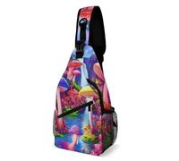 SMAZDFXX Bolso bandolera de viaje moderno con diseño de setas psicodélicas y un mundo mágico con arte brillante, pequeño bolso bandolera para mujer y hombre.