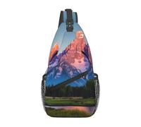 SMAZDFXX Bolso bandolera deportivo con estampado del Parque Nacional Grand Teton, mochila de senderismo, bolso cruzado para hombre y mujer.