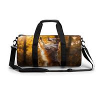 SMAZDFXX Bolso de gimnasio pequeño de otoño con diseño de pastor australiano, bolso de mano deportivo con correa para el hombro para hombres y mujeres