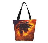 SMAZDFXX Bolso de mano con diseño de árbol colorido y doble paisaje, bolso de hombro para mujer, bolso de compras grande de 13 pulgadas para ocio individual