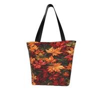 SMAZDFXX Bolso de mano con diseño de árbol colorido y doble paisaje, bolso de hombro para mujer, bolso de compras grande de 13 pulgadas para ocio individual