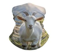 SMAZDFXX Cache-cou de pêche UPF 50+, cagoule respirante, demi-masque, écharpe de cou à séchage rapide, masque de ski, protection solaire pour le visage des chèvres de ferme en extérieur