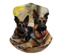 SMAZDFXX Cache-cou de pêche UPF 50+, cagoule respirante, demi-masque, écharpe de ski à séchage rapide, masque coupe-vent, protection solaire pour le visage d'un berger allemand en extérieur