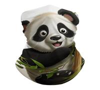 SMAZDFXX Cache-cou de pêche UPF 50+, cagoule respirante, demi-masque, écharpe de ski à séchage rapide, protection solaire pour les activités de plein air, motif panda grimpant aux arbres.