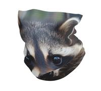 SMAZDFXX Cache-cou d'hiver pour hommes et femmes, motif petit raton laveur, protection UV, masque coupe-vent, couvre-visage thermique pour temps froid, bandana de ski pour sports de plein air