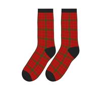 SMAZDFXX Calcetines casuales Clan Macdonald of The Isles, calcetines deportivos de tubo con cuadros escoceses modernos rojos para correr para hombres y mujeres