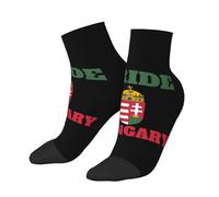 SMAZDFXX Calcetines deportivos de algodón hasta el tobillo con la bandera de Hungría. Ideales para correr. Transpirables y cómodos. Un regalo original para hombres, mujeres y adolescentes.