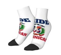 SMAZDFXX Calcetines deportivos tobilleros de algodón con la bandera de la República Dominicana, transpirables y de corte casual. Un regalo original para hombres, mujeres y adolescentes.