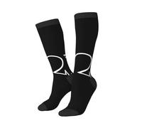 SMAZDFXX Calcetines divertidos con latidos del corazón en blanco y negro, suaves y transpirables para hombre y mujer.