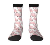 SMAZDFXX Calcetines unisex con estampado de cerditos, divertidos y coloridos, novedosos, para adultos, con un diseño suave y loco, regalo