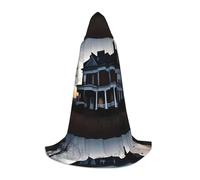 SMAZDFXX Capa con capucha HallowedHaunts, disfraz para cosplay, mascarada, carnaval, fiesta, Comic Con